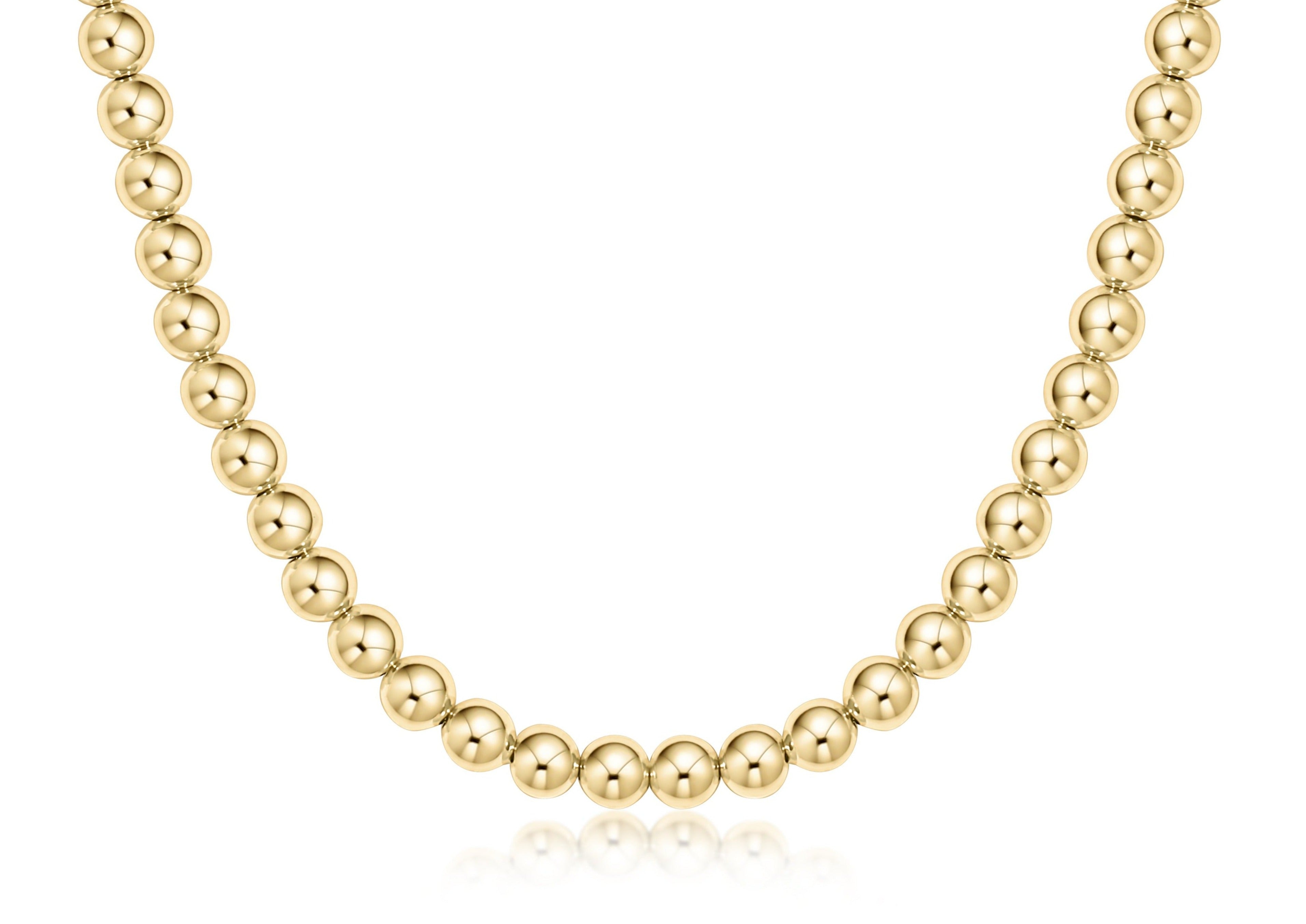 Choker Beaded - Classic Gold 6mm