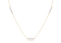 Choker Joy Simplicity Chain Gold - Pearl 3mm