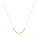 16" Necklace Gold - Beaded Bliss Small Gold