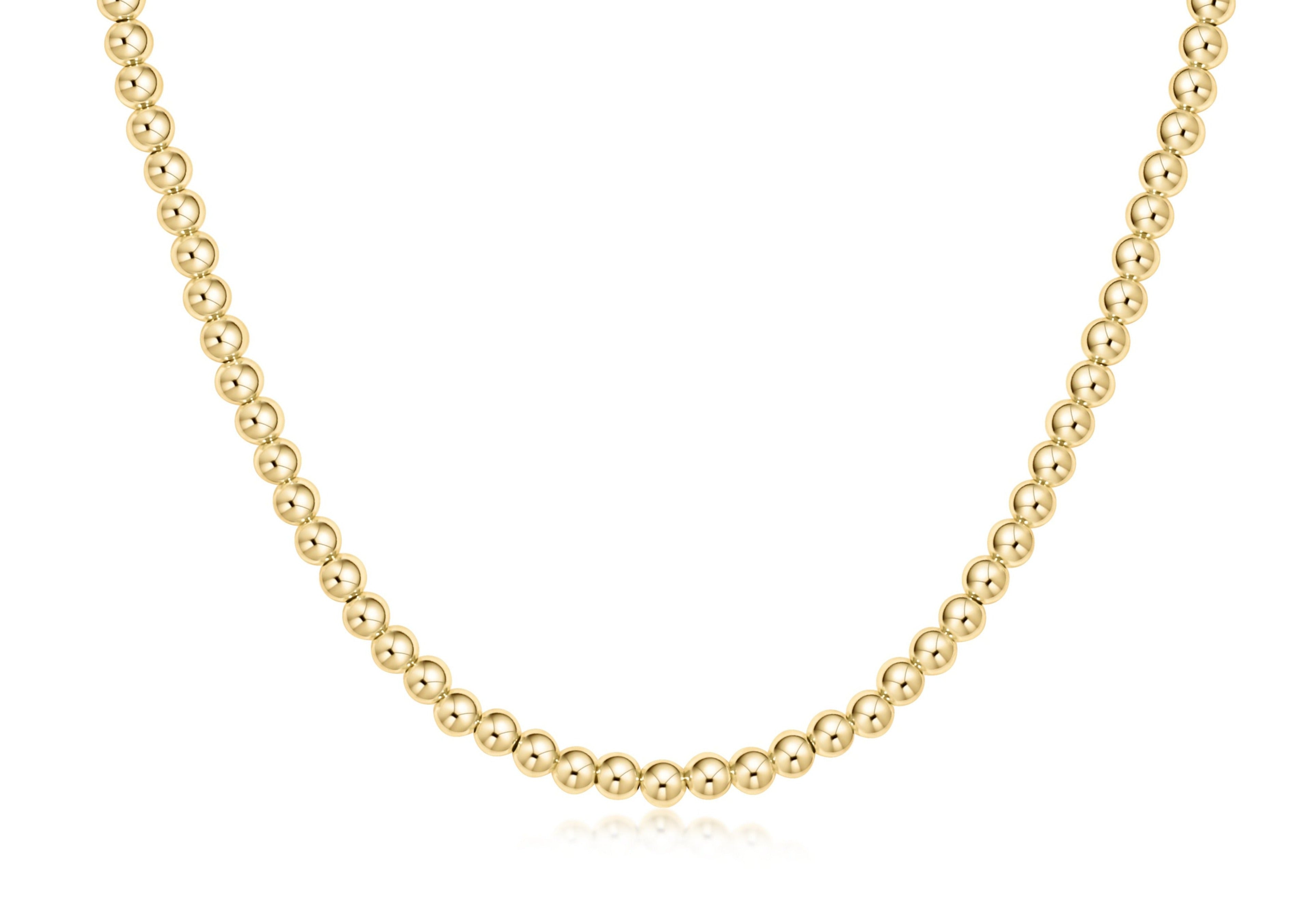 Choker Beaded - Classic Gold 4mm