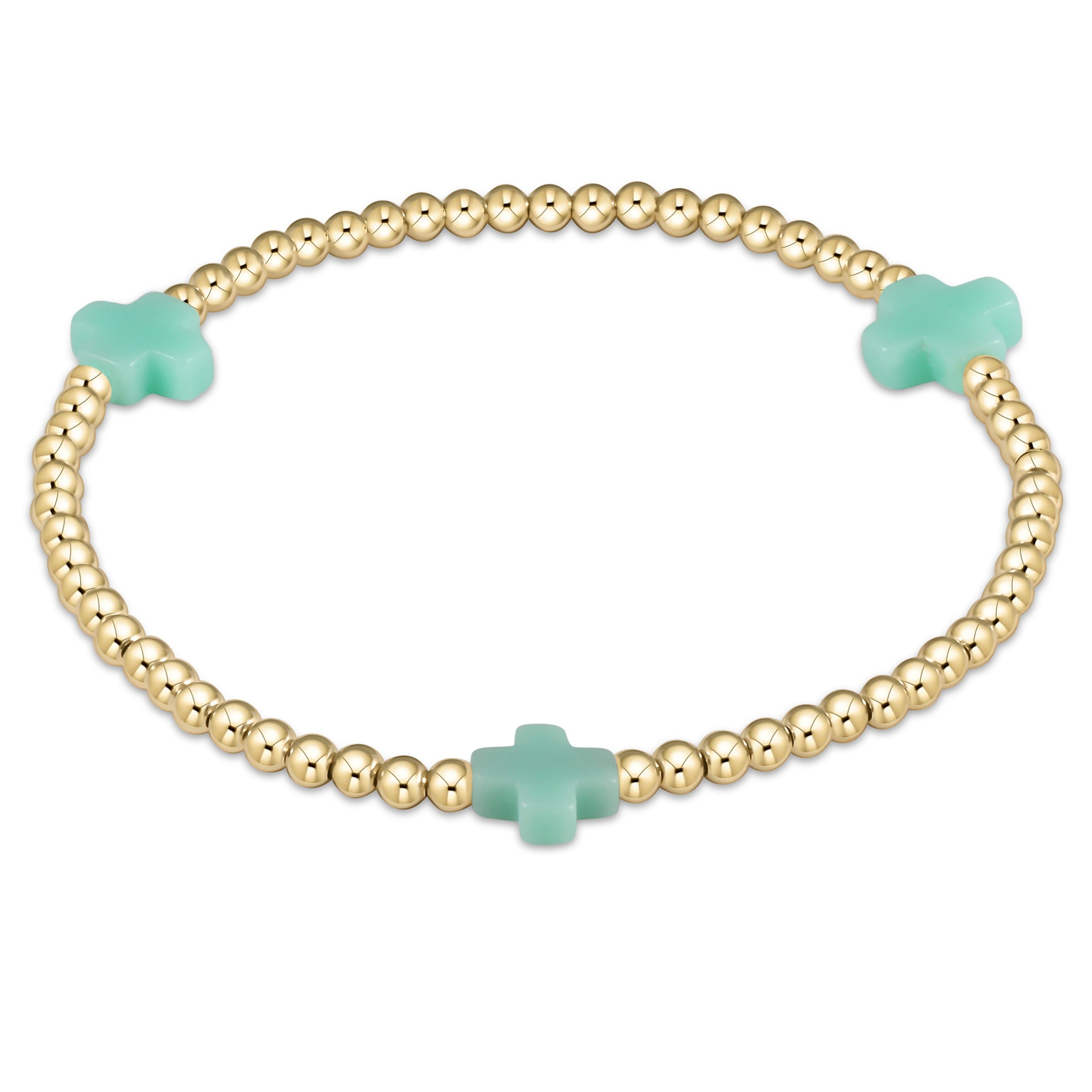 egirl Signature Cross 3mm Gold Bracelet