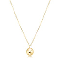 16" Necklace Gold - Classic Gold 10mm Charm