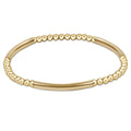 Bliss Bar Pattern Gold 3mm Bracelet