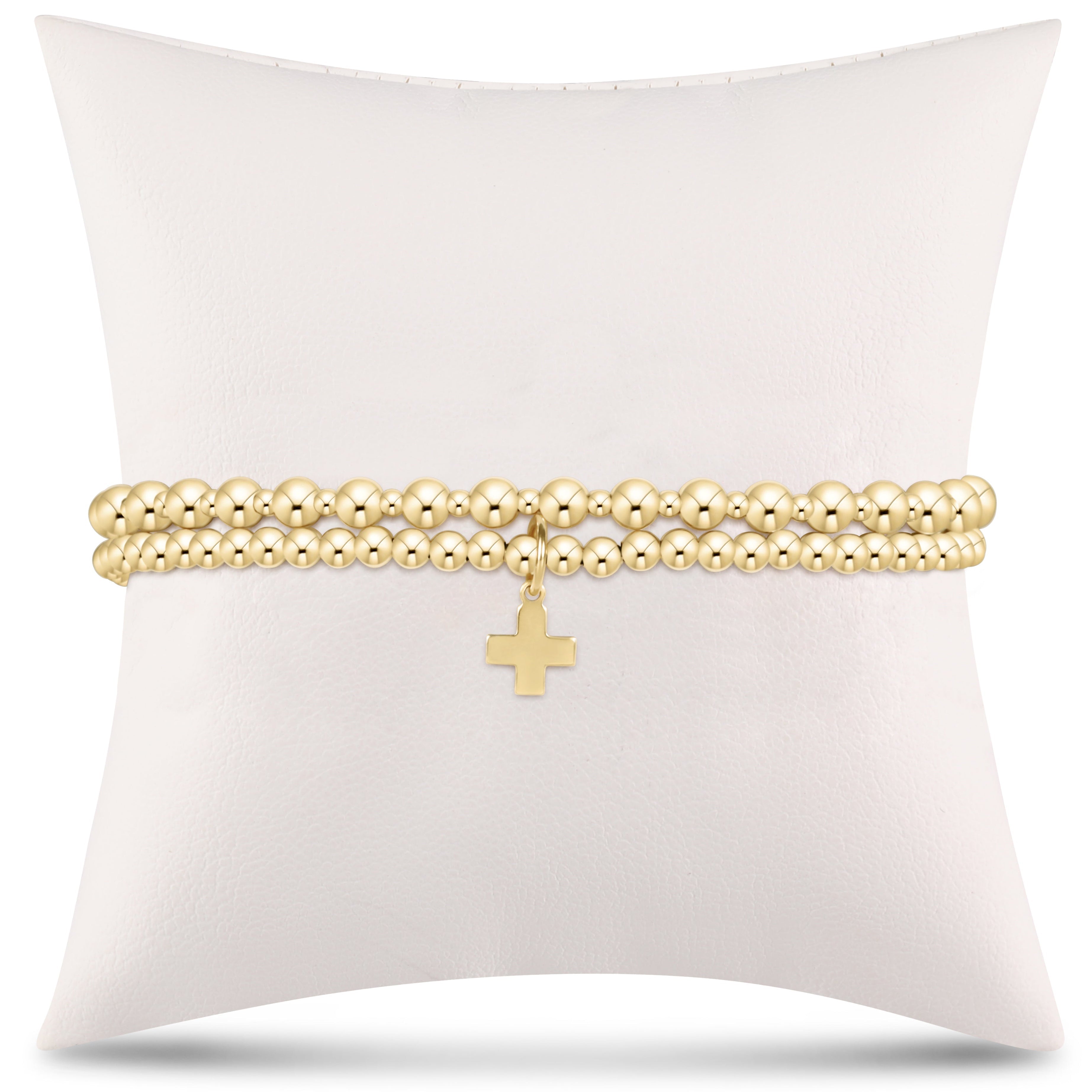 grateful for you gift stack - gold signature cross charm