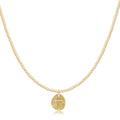 Choker Beaded - Classic Gold 2mm - Inspire Small Gold Disc