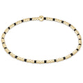 Gameday Hope Sincerity Pattern 2mm Bead Bracelet - Onyx