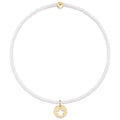 Hope Classic Bracelet - White - Star Small Gold Disc