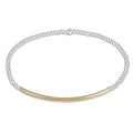 Bliss Bar Gold 2mm Mixed Metal Bracelet