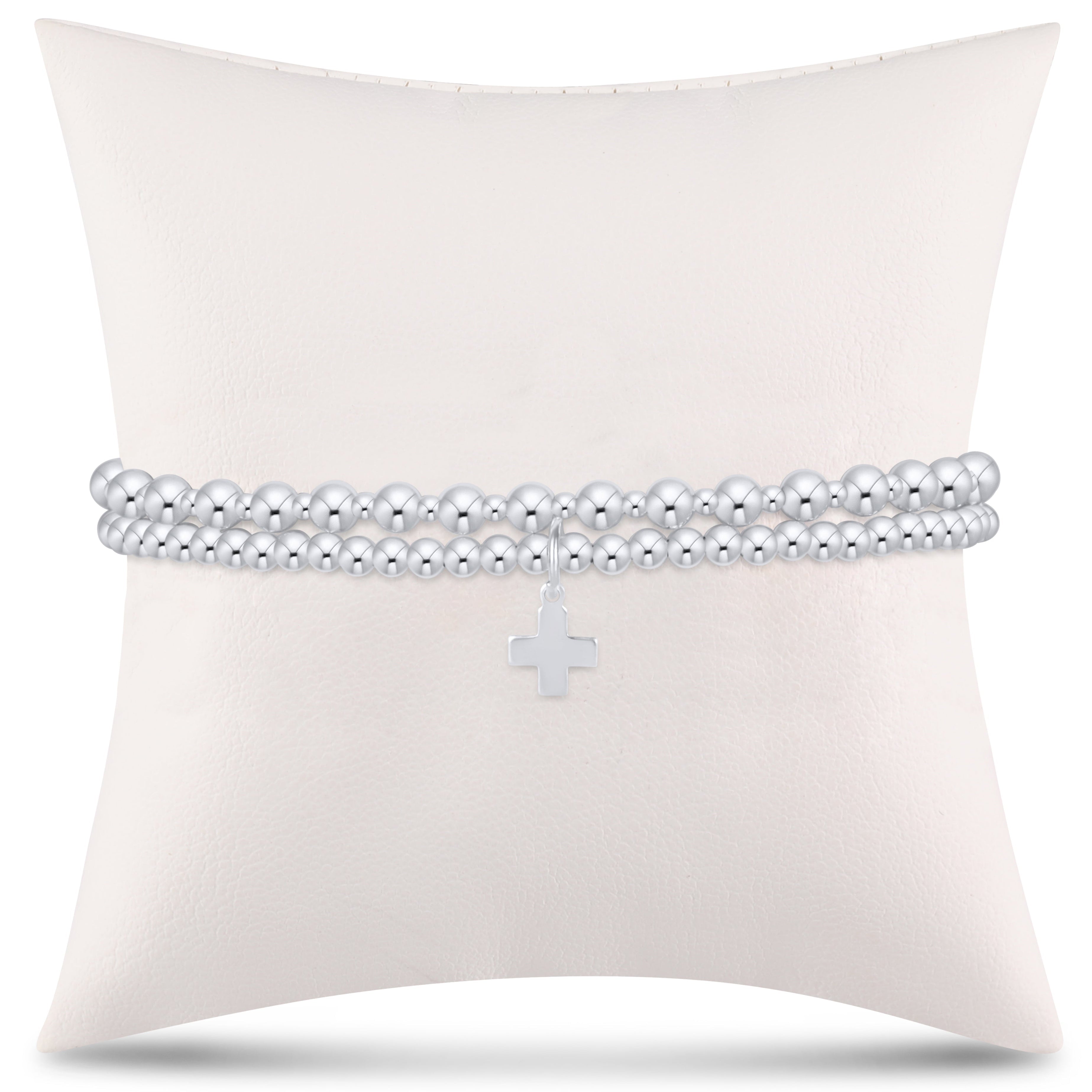 enewton Extends - grateful for you gift stack - sterling signature cross charm