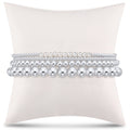 everyday sterling stack of 4 - pearl