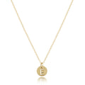 16" Necklace Gold - Respect Small Gold Disc