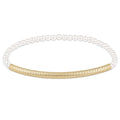 Bliss Bar Textured Pearl 3mm Bracelet