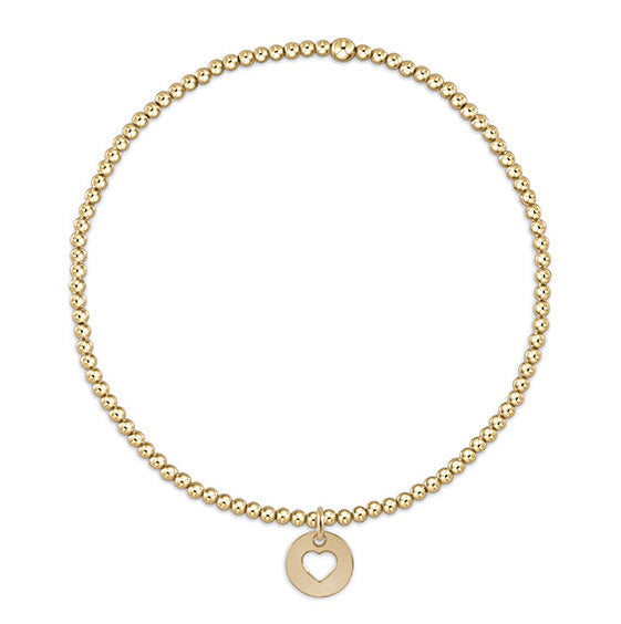 egirl Classic Gold 2mm Bracelet - Love Small Gold Disc