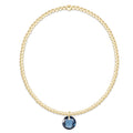 Classic Gold 2mm Bracelet - Reflection Small Charm - 09