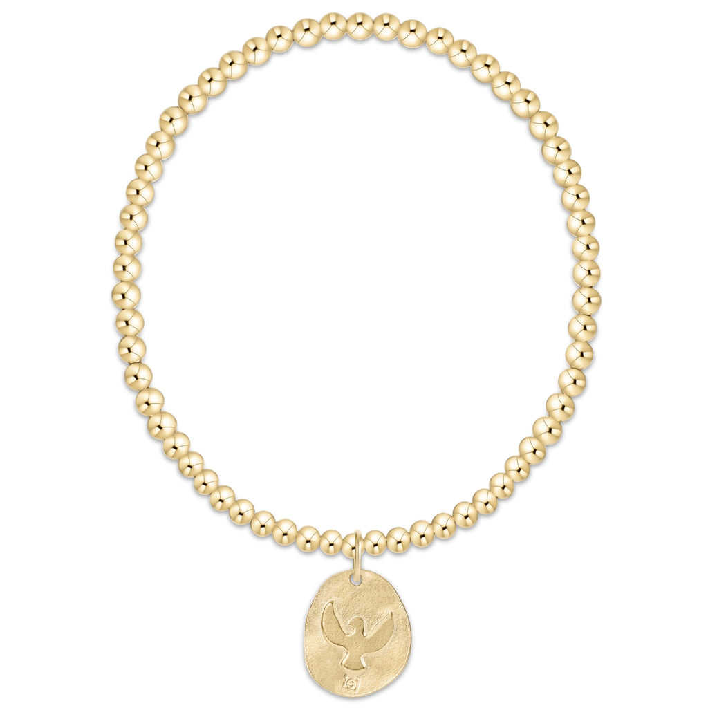 Classic Gold 3mm Bracelet - Inspire America Gold Disc
