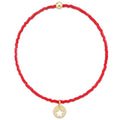 Hope Classic Bracelet - Bright Red - Star Small Gold Disc