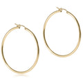 Round Gold 2" Hoop - Smooth