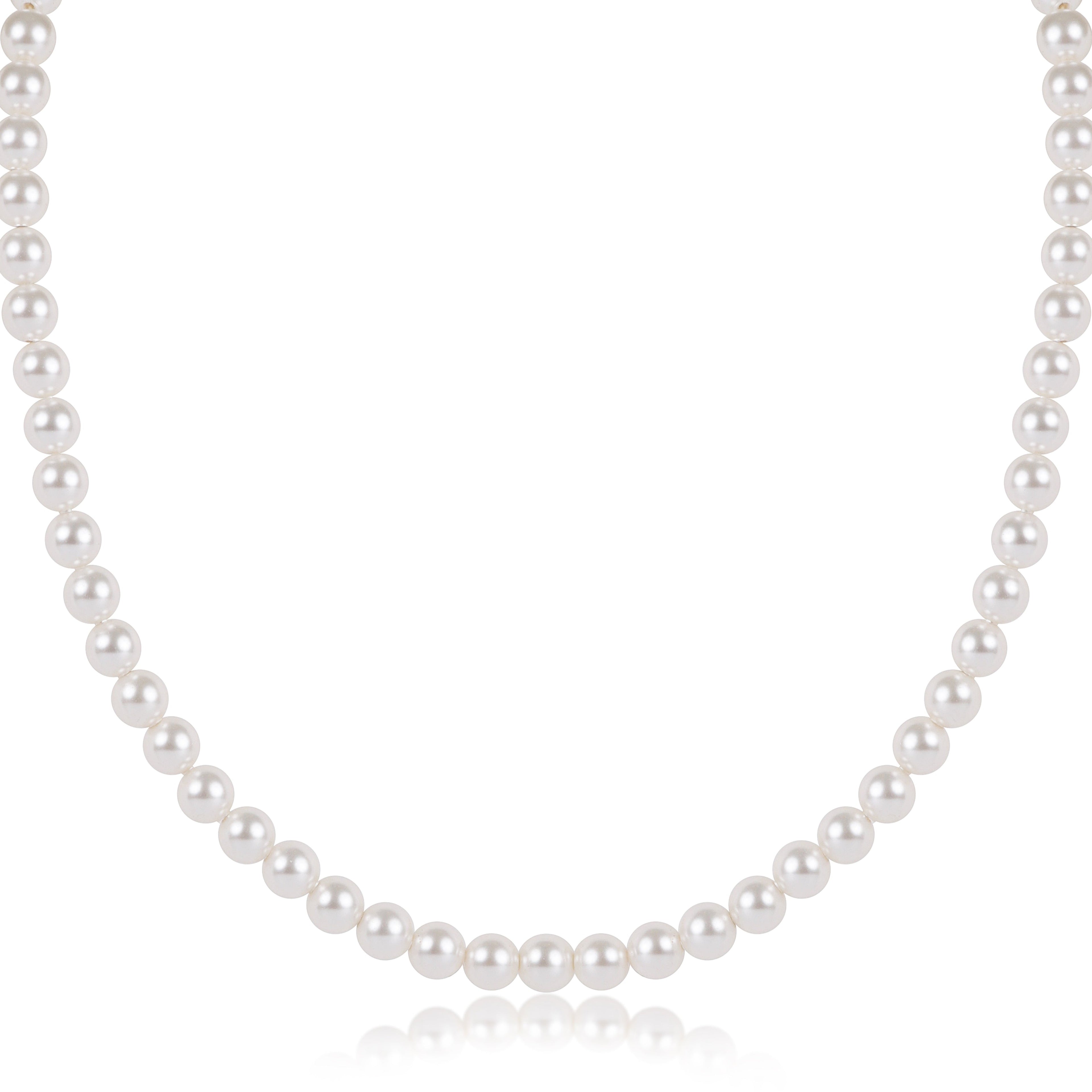Choker Beaded - Classic Pearl 5mm